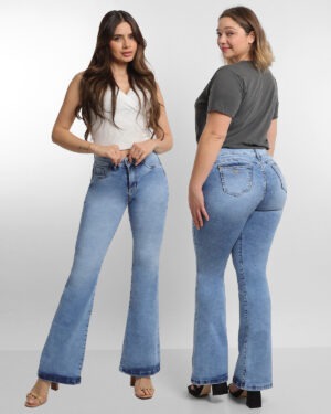 Mustang Light Blue Grabillado Recto